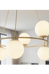 Lampa wisząca AZURA 6 MOKKA OPAL - Emibig