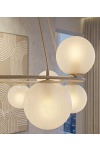 Lampa wisząca AZURA 8 MOKKA OPAL - Emibig