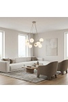 Lampa wisząca AZURA 8 MOKKA OPAL - Emibig