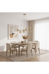 Lampa wisząca AZURA 6 MOKKA AMBER - Emibig