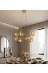 Lampa wisząca AZURA 9 MOKKA AMBER - Emibig
