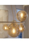 Lampa wisząca AZURA 9 MOKKA AMBER - Emibig