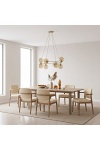 Lampa wisząca AZURA 9 MOKKA AMBER - Emibig