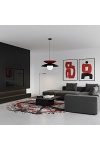 Lampa wisząca NAGOYA 1 BLACK/BU - Emibig