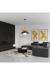 Lampa wisząca NAGOYA 1 BLACK/OR - Emibig