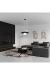 Lampa wisząca NAGOYA 1 BLACK/WH - Emibig