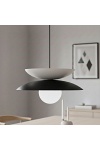 Lampa wisząca NAGOYA 1 BLACK/WH - Emibig