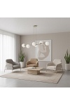 Lampa wisząca MAGNUS 6 MOKKA OPAL - Emibig