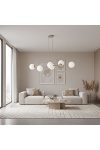 Lampa wisząca MAGNUS 6 MOKKA OPAL - Emibig
