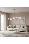 Lampa wisząca MAGNUS 6 MOKKA OPAL - Emibig