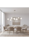 Lampa wisząca MAGNUS 8 MOKKA OPAL - Emibig