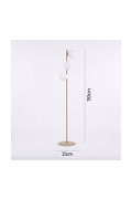 Lampa podłogowa MAGNUS LP3 MOKKA OPAL - Emibig