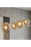 Lampa wisząca MAGNUS 6 MOKKA AMBER - Emibig