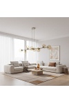 Lampa wisząca MAGNUS 8 MOKKA AMBER - Emibig