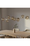Lampa wisząca MAGNUS 8 MOKKA AMBER - Emibig