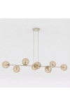 Lampa wisząca MAGNUS 8 MOKKA AMBER - Emibig