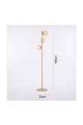Lampa podłogowa MAGNUS LP3 MOKKA AMBER - Emibig