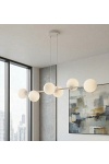 Lampa wisząca MAGNUS 6 GRAY OPAL - Emibig