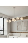 Lampa wisząca MAGNUS 6 GRAY OPAL - Emibig
