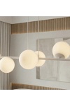 Lampa wisząca MAGNUS 6 GRAY OPAL - Emibig