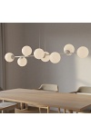 Lampa wisząca MAGNUS 8 GRAY OPAL - Emibig