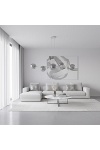Lampa wisząca MAGNUS 6 GRAY GRAFIT - Emibig