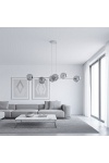 Lampa wisząca MAGNUS 6 GRAY GRAFIT - Emibig
