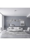 Lampa wisząca MAGNUS 8 GRAY GRAFIT - Emibig