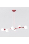 Lampa wisząca MAGNUS 6 BURGUNDY OPAL - Emibig