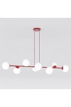 Lampa wisząca MAGNUS 8 BURGUNDY OPAL - Emibig