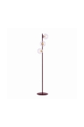 Lampa podłogowa MAGNUS LP3 BURGUND TRANSPARENT - Emibig