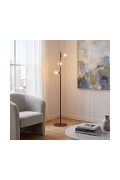 Lampa podłogowa MAGNUS LP3 BURGUND TRANSPARENT - Emibig
