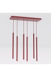 Lampa wisząca SELTER 6 BURGUNDY - Emibig