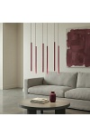 Lampa wisząca SELTER 6 BURGUNDY - Emibig