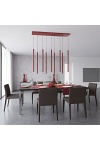 Lampa wisząca SELTER 9 BURGUNDY - Emibig