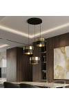Lampa wisząca LUX 3 BL GOLD PREM - Emibig