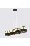 Lampa wisząca LUX 4 BL GOLD - Emibig