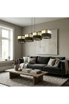 Lampa wisząca LUX 4 BL GOLD - Emibig