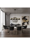 Lampa wisząca LUX 4 BL GOLD - Emibig