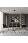 Lampa wisząca LUX 4 BL GOLD - Emibig
