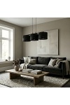 Lampa wisząca KARBON 3 BLACK - Emibig
