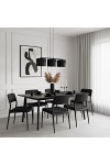 Lampa wisząca KARBON 3 BLACK - Emibig