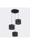 Lampa wisząca KARBON 3 BLACK PREM - Emibig