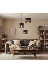 Lampa wisząca KARBON 3 BLACK PREM - Emibig