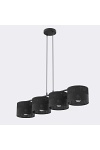Lampa wisząca KARBON 4 BLACK - Emibig