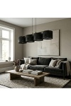 Lampa wisząca KARBON 4 BLACK - Emibig