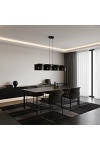 Lampa wisząca KARBON 4 BLACK - Emibig
