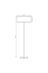 Lampa podłogowa KARBON LP1 BLACK - Emibig