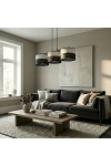 Lampa wisząca KARBON 3 BL GRAY - Emibig