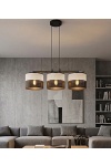 Lampa wisząca KARBON 3 BL GRAY - Emibig